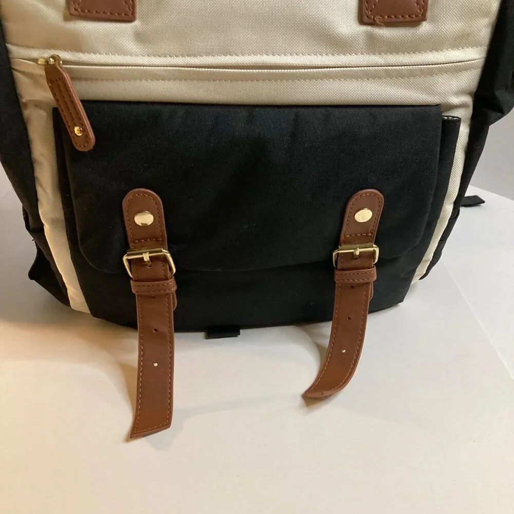 Lovevook Laptop Backpack Travel‎ Black White USB Attachment 15